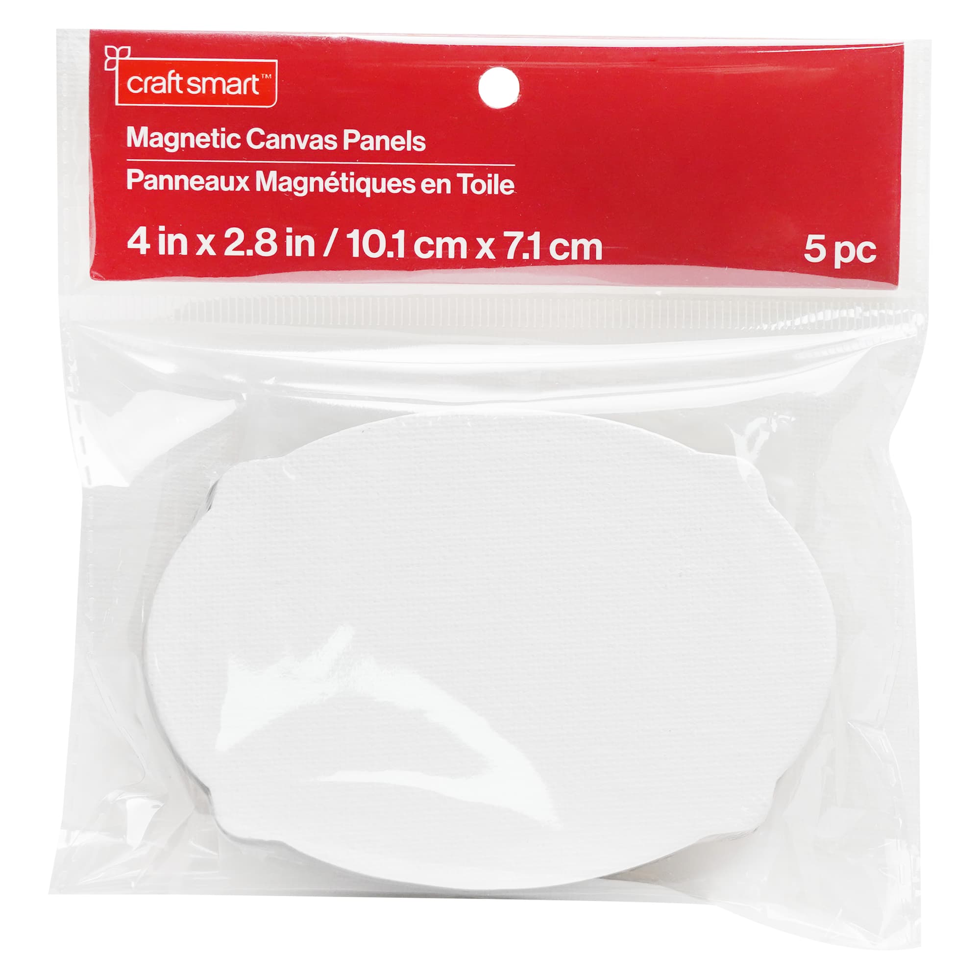 5 Pack 4" Shaped Magnetic Canvas Panels by Craft Smart